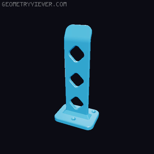 Cluster 4 x RasPi-Gehäuse Pi B/3A/3B/4B 3D model thumbnail