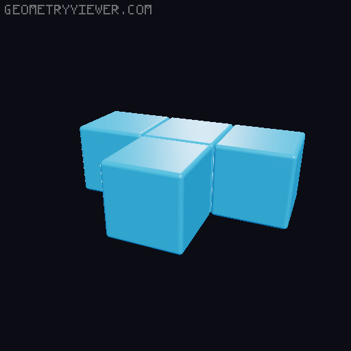Tetris Balance, Blocked Version 3D model thumbnail