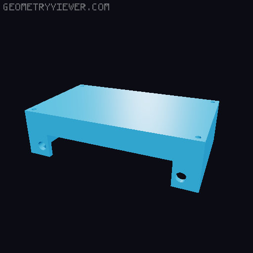 MH-M38 bluetooth amplifier case 3D model thumbnail
