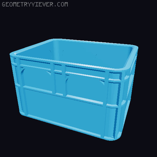 stapelbare Bierkisten für Batterien, Kleinkram, Büro 3D model thumbnail