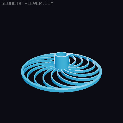 Hypnotic Extruder Visualizer - Ender 3 S1 Pro Remix 3D model thumbnail