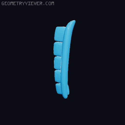 Sans from undertale, separate parts / multicolor 3D model thumbnail