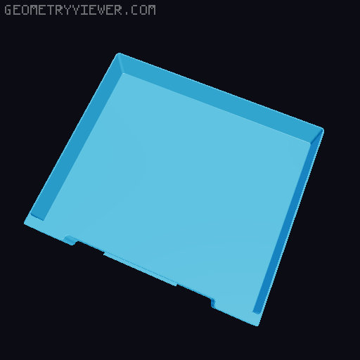Drawer box set 3D model thumbnail