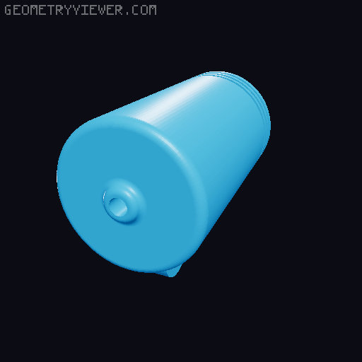 Compact LED Projector Light 3D model thumbnail