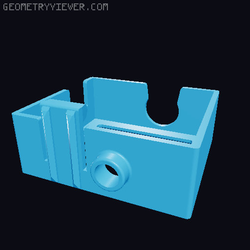 Centauri Carbon Filament PTFE Holder 3D model thumbnail