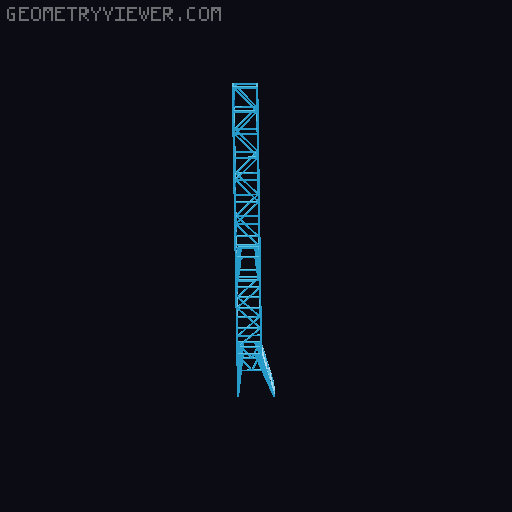 Gantry Crane / Shipyard Crane 3D model thumbnail
