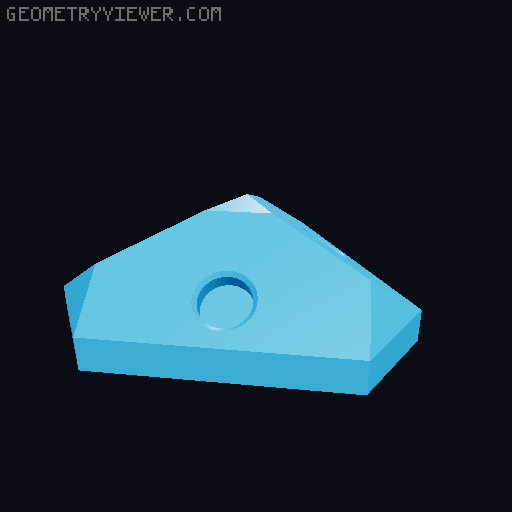Core One Corner Ballnut Camera Plug with Magnets (Multiple Sizes) 3D model thumbnail