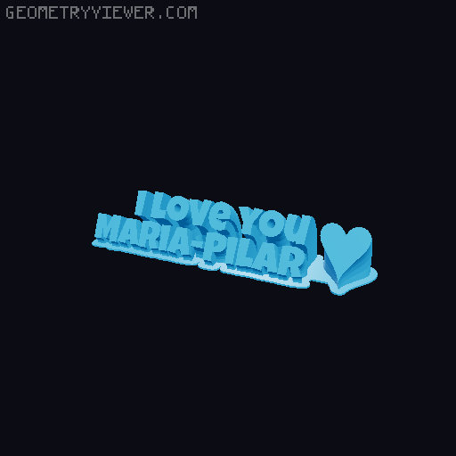 I love you... 3D model thumbnail