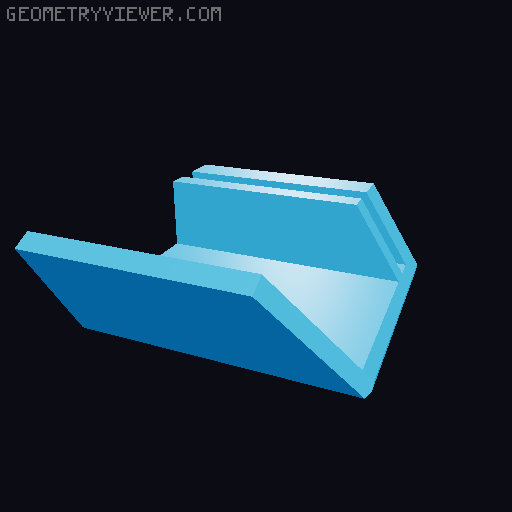 Lack Enclosure Parts for 2.5mm Plexiglass 3D model thumbnail