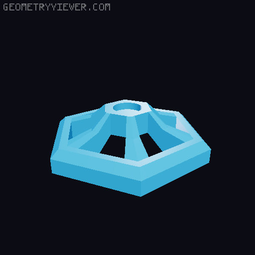 Head set stand 3D model thumbnail