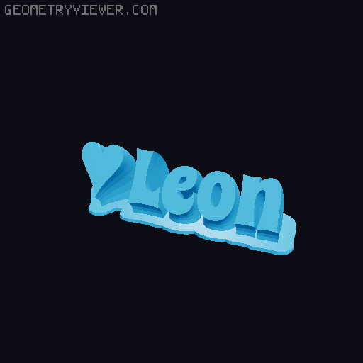 Valentine sculpture 3D model thumbnail