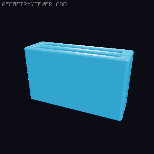 1 Inch Strap Stay 3D model thumbnail