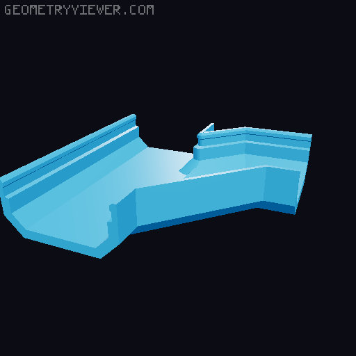 Underware Multiboard Y split 2x2 3D model thumbnail