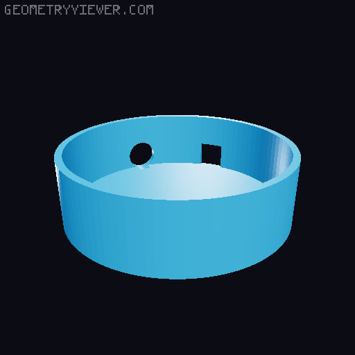 ESP32 Korvo (Jarvis Voice Assistant) Puck Enclosure (v2) 3D model thumbnail