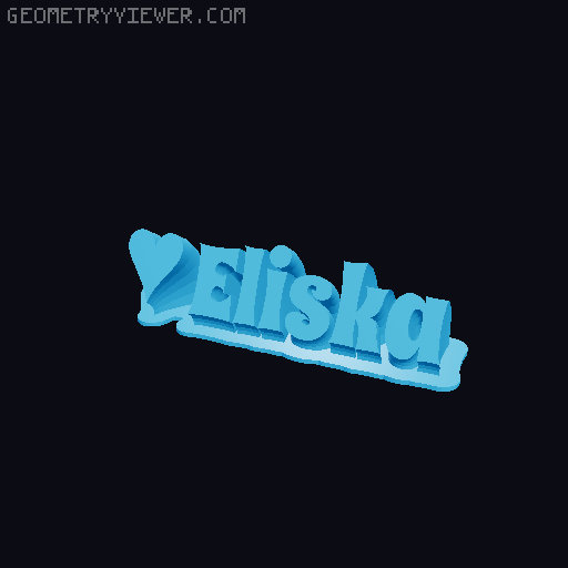 Valentine sculpture 3D model thumbnail