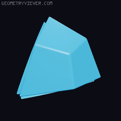 Behemoth——Twelve deep cuts form a deep cut Deltoidal Icositetrahedron. 3D model thumbnail