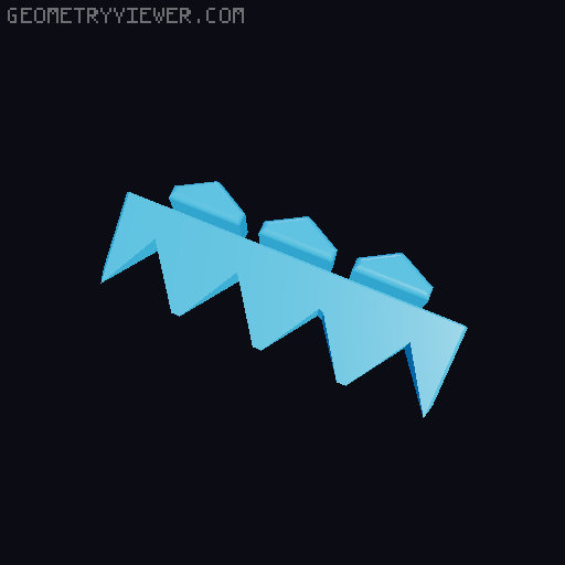 Ice Scraper with reusable blades and case 3D model thumbnail