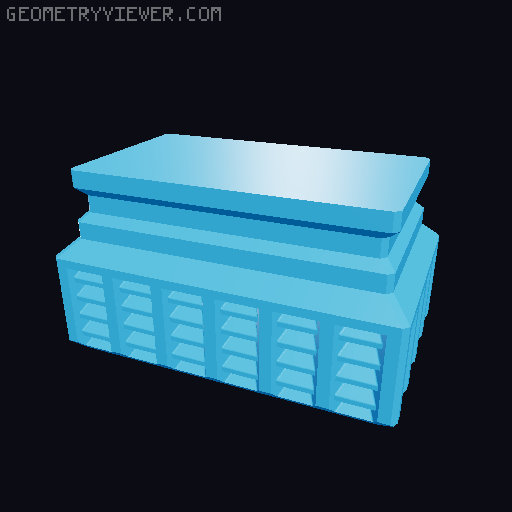 Prismatic Vase Mode Silica Gel Container. Super fast print 3D model thumbnail