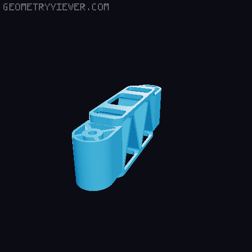 Adjustable fume extractor 3D model thumbnail