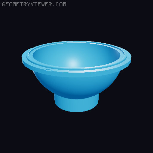Bowling Ball Mold 3D model thumbnail