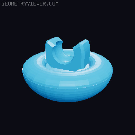 Q-BOT BETA, little cute robot inspired by B-bots 3D model thumbnail