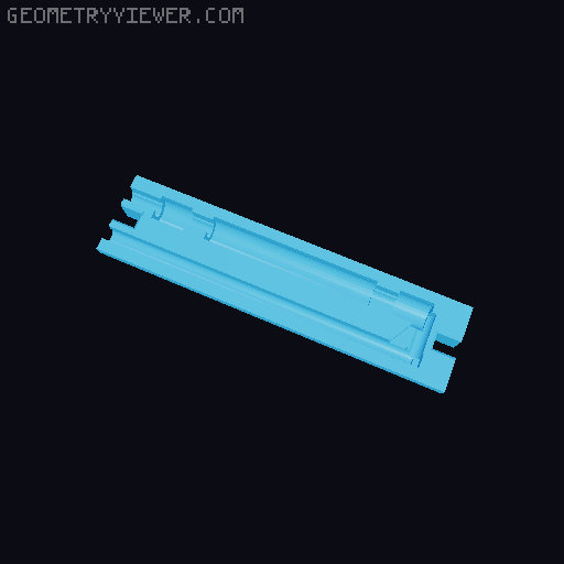 Reed-contact case 3D model thumbnail