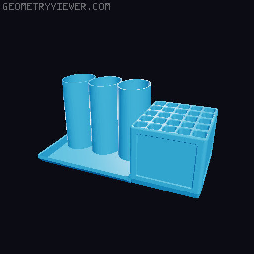 Büro Organizer 3D model thumbnail