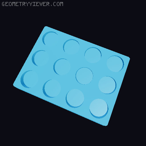 Gridfinity NUUN Tube Storage 3D model thumbnail