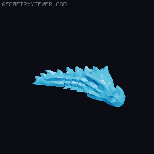 Bone Dragon Low Poly | Keychain 3D model thumbnail