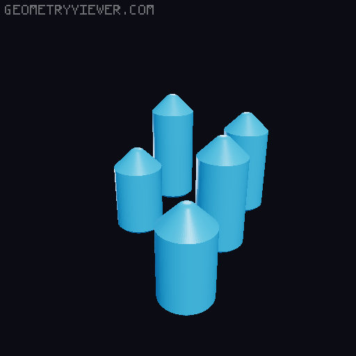 Cylinder lock model 3D model thumbnail
