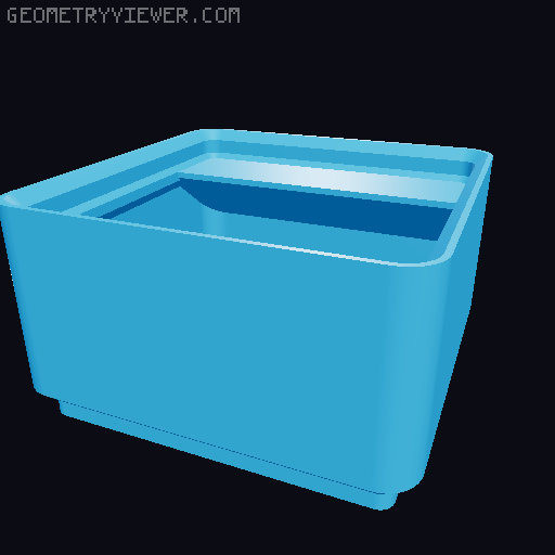 mini Gridfinity Storage Box for PRUSA MINI 3D model thumbnail