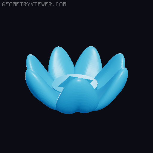 Sea Creature Thing 3D model thumbnail