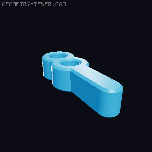 Magnetic fidget switch 3D model thumbnail