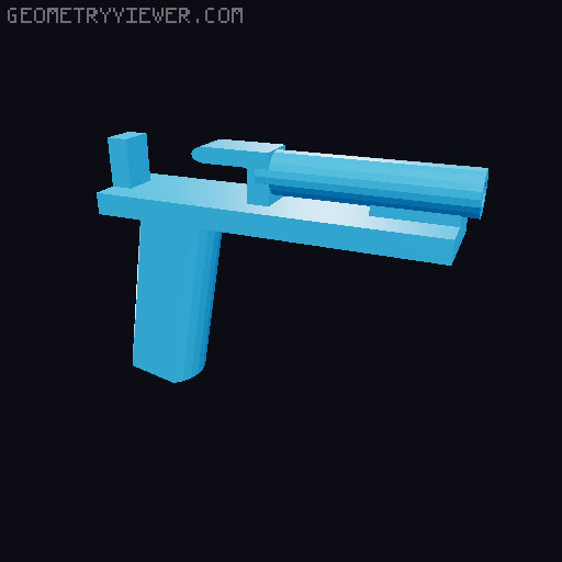 Pistol/Gun for Carbon/Dummy 13 BETA (MOVING SLIDE+Silencer variant) NO GLUE REQ 3D model thumbnail