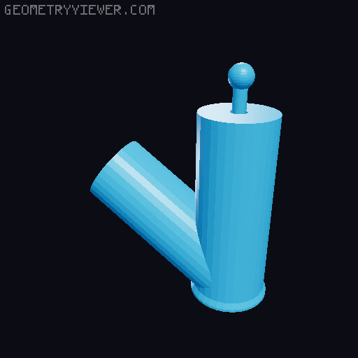 Working autoloading Cannon (Print-In-Place) 3D model thumbnail