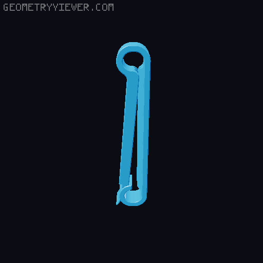 Bag Clip that is Elegant  3D model thumbnail