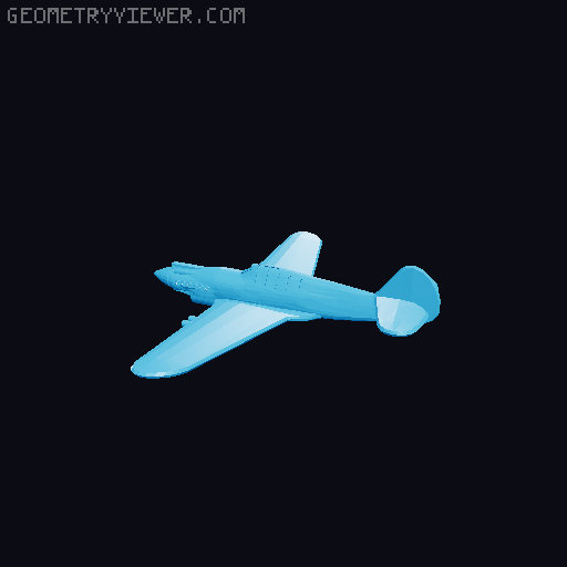 P-40/H-81 3-pack 3D model thumbnail