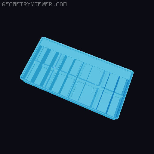 Gridfinity Ultra Light Bins - Divider Label Edition 3D model thumbnail