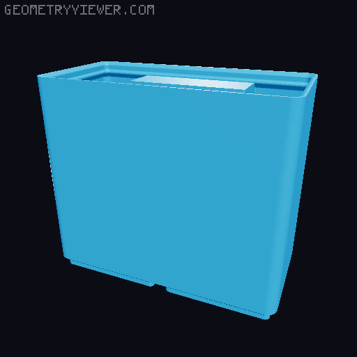 Gridfinity Ultra Light Bins - Plain Lable Edition 3D model thumbnail