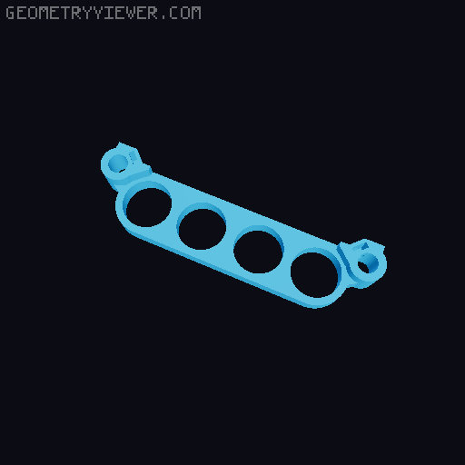 Hadley Rocker Frame Mount Storage 3D model thumbnail