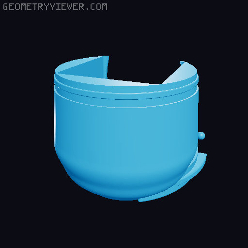M.O.D.O.K. mini mason jar lid 3D model thumbnail