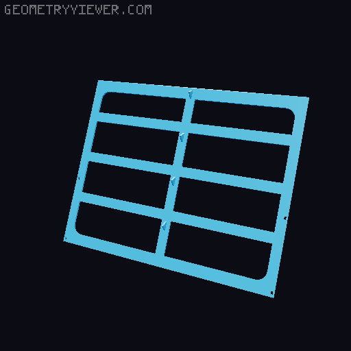 Small shelf exposition 3D model thumbnail
