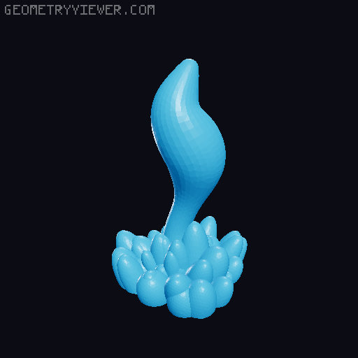 100 Fantasy Plants for Tabletop Base & Terrain Design (Alien Vegetation 61) 3D model thumbnail