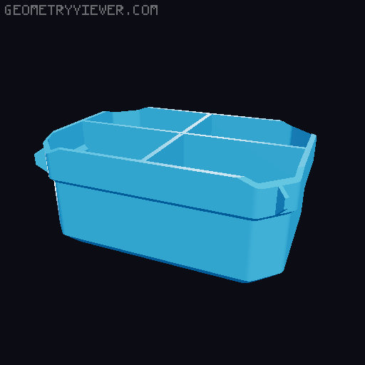 TSTAK Shallow Nested Cups with more subdivisions 3D model thumbnail