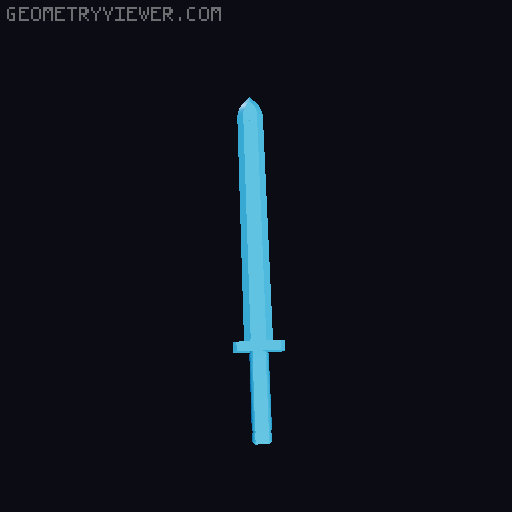 Dual Sword Back Strap 3D model thumbnail