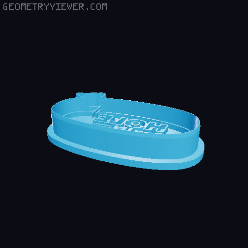 Happy Birthday Party Hat Cookie Cutter STL, Multiple Sizes for 3D Printing 3D model thumbnail
