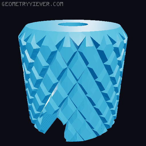 UT Probe Knob  3D model thumbnail