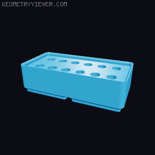 Gridfinity case for Chapman Screwdriver set 3D model thumbnail
