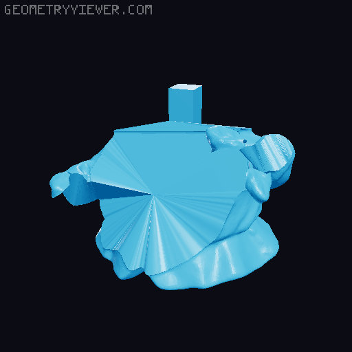 Fall Gnome Statue 3D model thumbnail