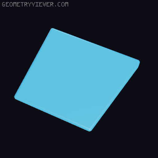 4mm hole transmitter box 3D model thumbnail